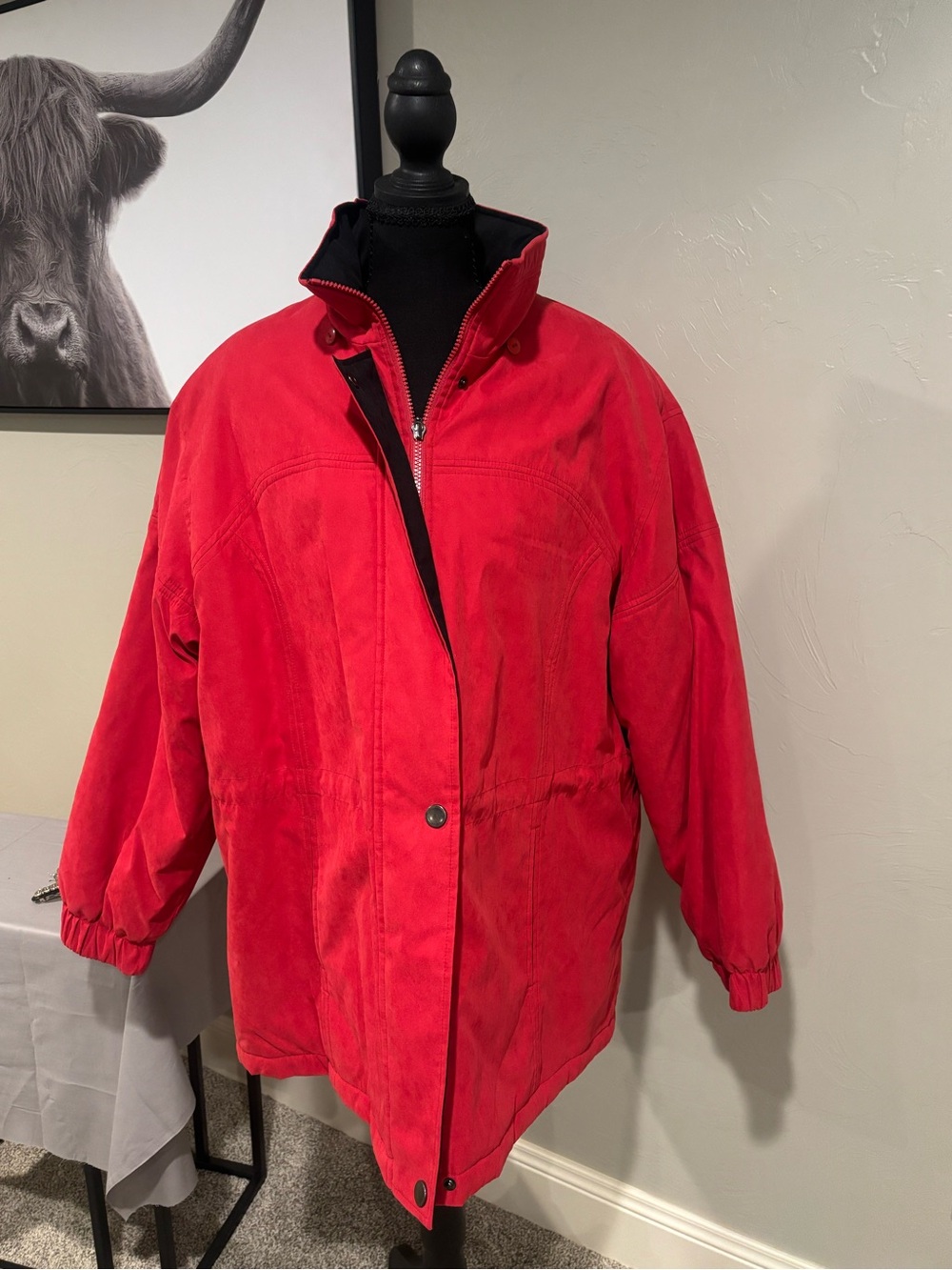 Red Women's Oversized Jacket - Westbound Woman